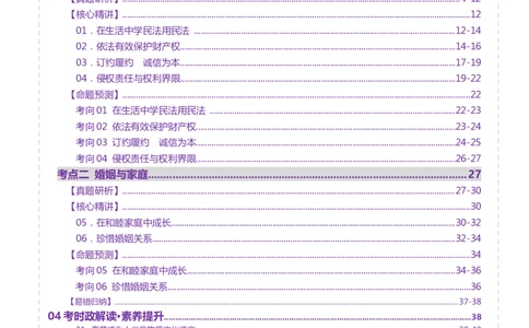 专题13民事权利义务家庭婚姻（讲义）（原卷版）_42025年新高考资料_二轮复习_上好课2025年高考政治二轮复习讲练测（新高考通用）338376762