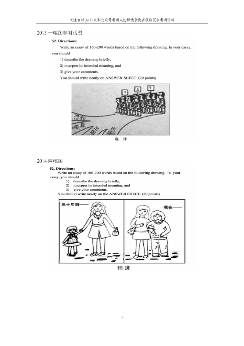 附：历年图画、图表作文题目汇总_考研英语真题（英一＋英二）_考研英语真题_考研英语一历年真题_25英语-万能作文模板_赠送：25年万能作文模板_AI归来作文模板_ai归来