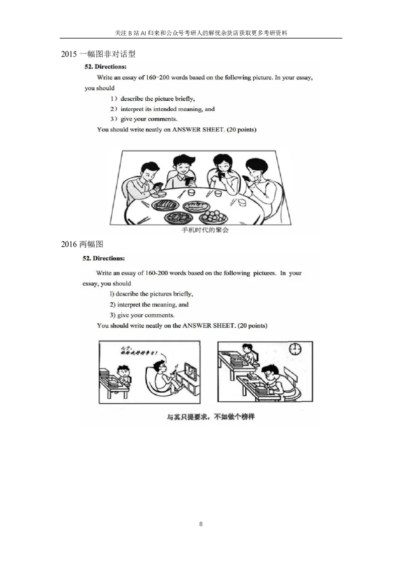 附：历年图画、图表作文题目汇总_考研英语真题（英一＋英二）_考研英语真题_考研英语一历年真题_25英语-万能作文模板_赠送：25年万能作文模板_AI归来作文模板_ai归来