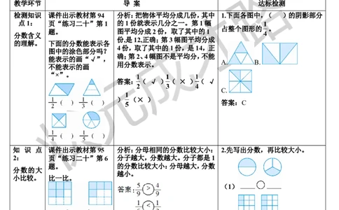 练习课_1-6年级上册_数学3年级上册教学资源包（新教材2025秋）_旧教材课件_导学案新版_8分数的初步认识_1.分数的初步认识