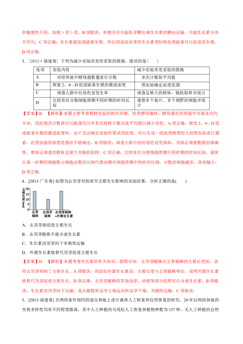 专题10种群和群落及生态系统-十年（2012-2021）高考生物真题分项汇编（全国通用）（解析版）_高考真题分类汇编(2012-2022)生物_高考真题分项汇编(2012-2021)生物
