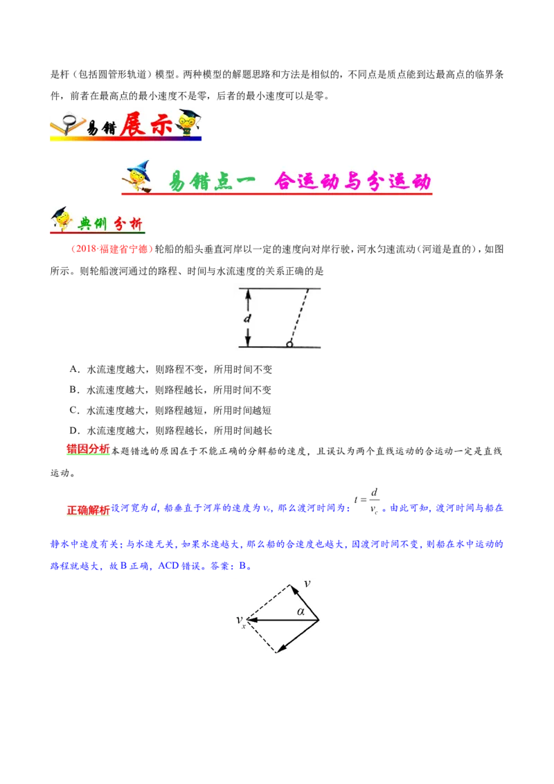 专题04曲线运动-备战2019年高考物理之纠错笔记系列（解析版）_新高考复习资料_2022年新高考复习资料_高考物理2022年一轮复习各版本_3.2022年高考物理一轮复习新高考2粤冀渝湘适用