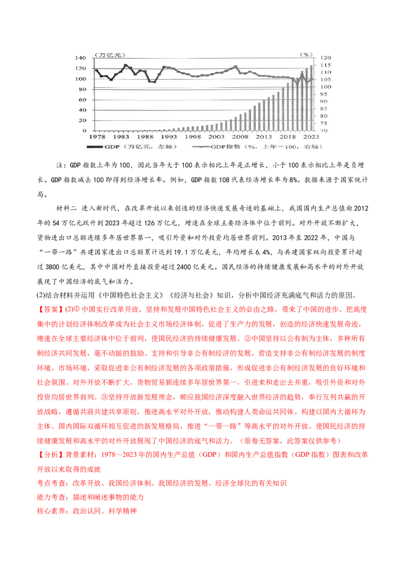 专题二中国社会主义的发展历程&mdash;站起来、富起来、强起来（讲义）（解析版）_42025年新高考资料_二轮复习_上好课2025年高考政治二轮复习讲练测（新高考通用）338376762