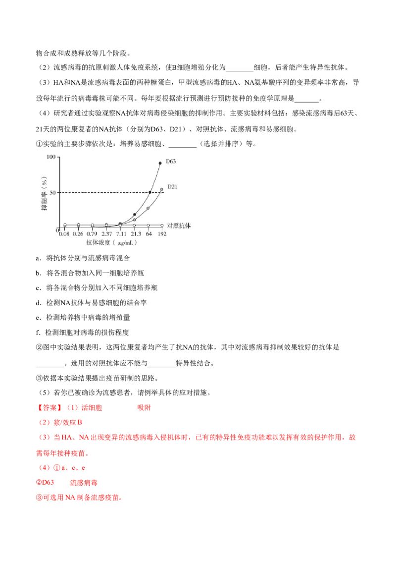 专题07内环境、稳态及免疫-十年（2012-2021）高考生物真题分项汇编（全国通用）（解析版）_高考真题分类汇编(2012-2022)生物_高考真题分项汇编(2012-2021)生物