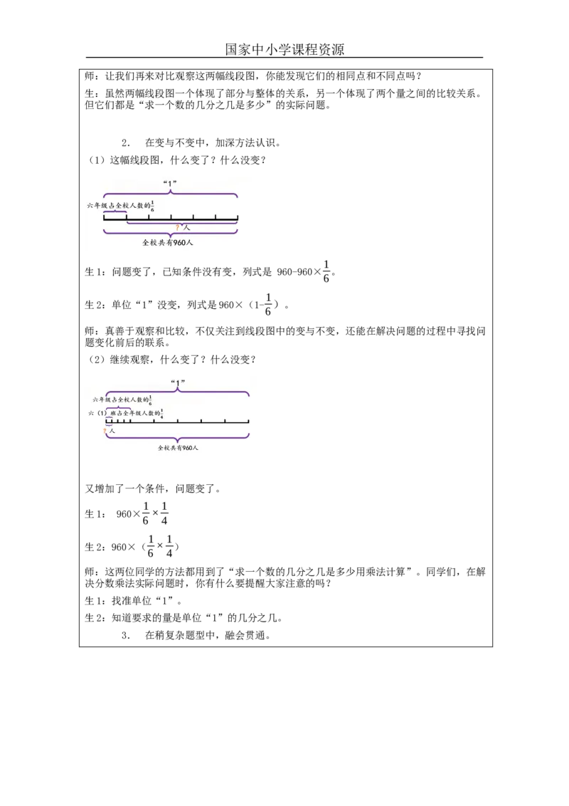 解决问题第3课时_教学设计_小学数学人教版单独教案（1-6上下册）_《智慧教育教案》1-6上下册（25秋）_1-6上册_6年级上册（教案）新插图_第1单元分数乘法
