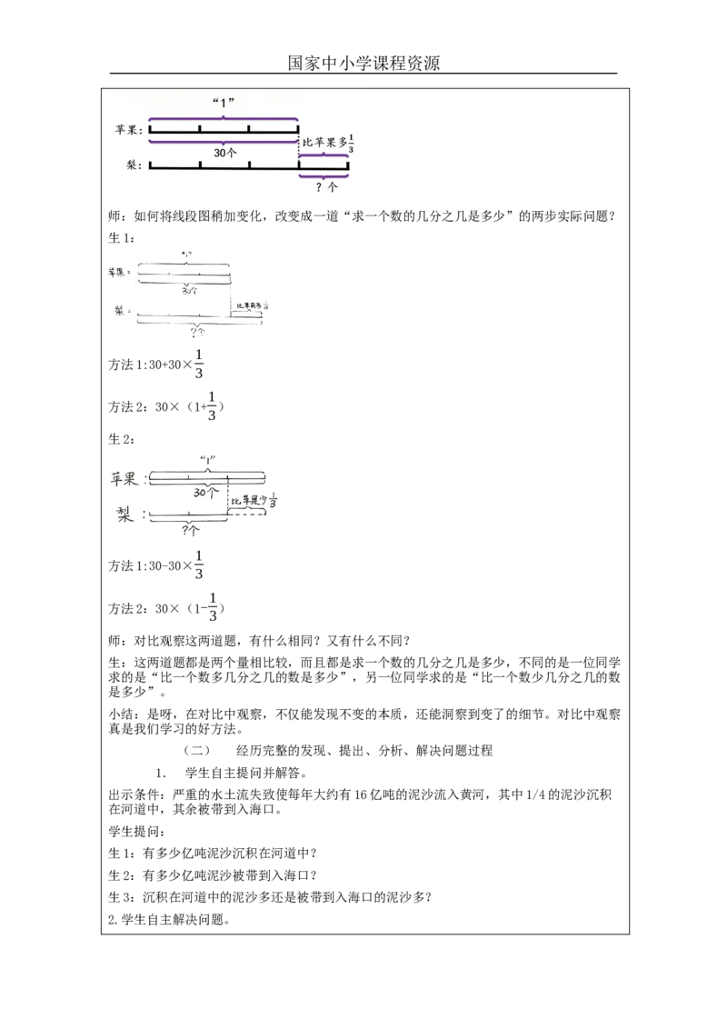 解决问题第3课时_教学设计_小学数学人教版单独教案（1-6上下册）_《智慧教育教案》1-6上下册（25秋）_1-6上册_6年级上册（教案）新插图_第1单元分数乘法