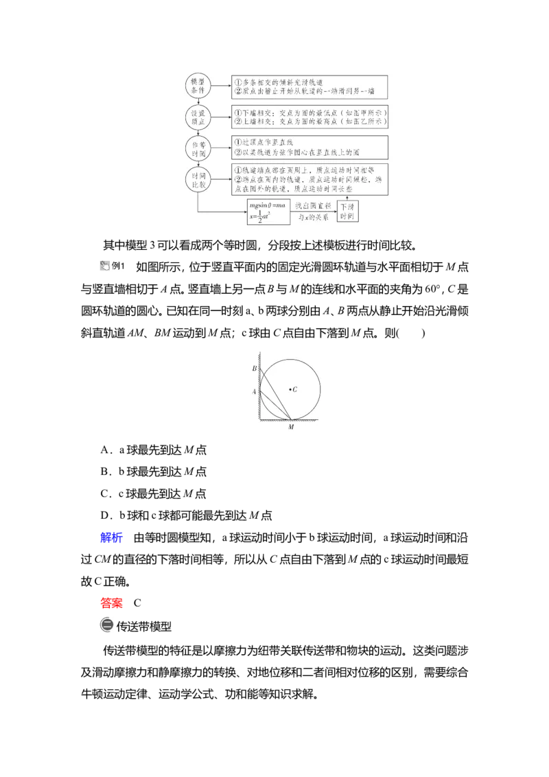 热点专题系列(三)　动力学中三种典型物理模型教案_新高考复习资料_2022年新高考复习资料_2022届一轮复习讲练结合_第3章牛顿运动定律_热点专题系列(三)　动力学中三种典型物理模型
