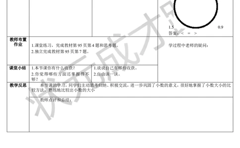 练习课（1-2课时）_1-6年级下册_R3数下新插图版_旧教材资源_R3数下教案+学案_导学案_7小数的初步认识