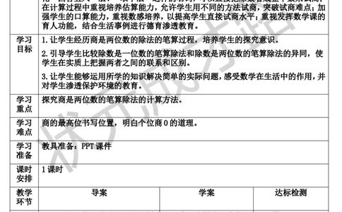 第5课时商是两位数的除法_1-6年级上册_数学4年级上册教学资源包_导学案新版_6除数是两位数的除法_2.笔算除法
