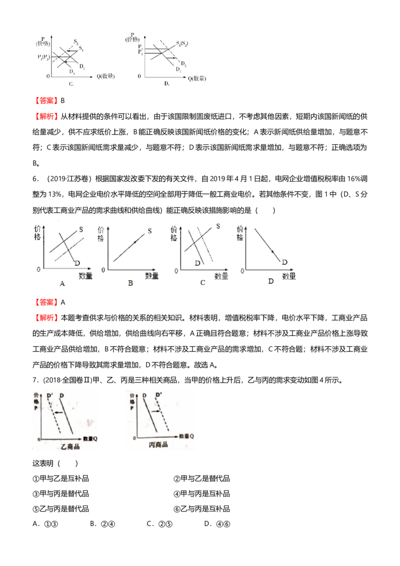 原创2021届高考二轮精品专题一价格变化与居民消费教师版_通用版（老高考）复习资料_2023年复习资料_一轮+二轮_原创2021届高考政治二轮精品专题