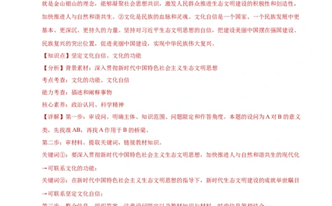 专题二主观题高分策略（练习）（解析版）_42025年新高考资料_二轮复习_上好课2025年高考政治二轮复习讲练测（新高考通用）338376762
