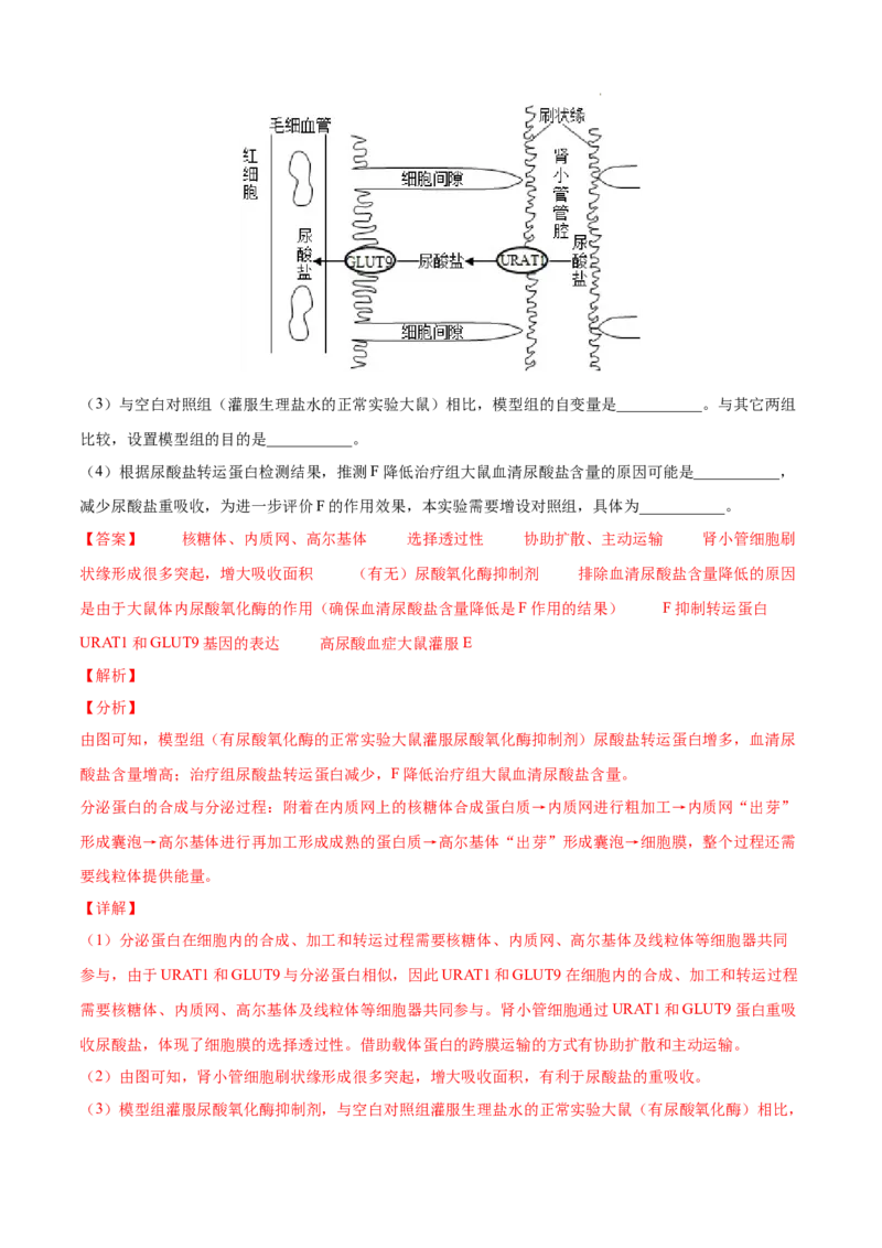 专题15实验与探究-三年（2020-2022）高考真题生物分项汇编（全国通用）（解析版）_高考真题分类汇编(2012-2022)生物_高考真题分项汇编(2020-2022)生物