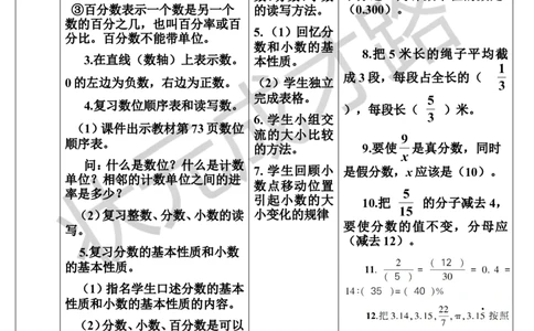 第1课时数的认识（1）（导学案）_1-6年级下册_R6数下新插图版_R6数下教案+学案_导学案_第6单元整理和复习_1.数与代数
