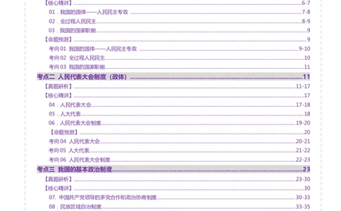 专题06人民当家作主（讲义）（原卷版）_42025年新高考资料_二轮复习_上好课2025年高考政治二轮复习讲练测（新高考通用）338376762
