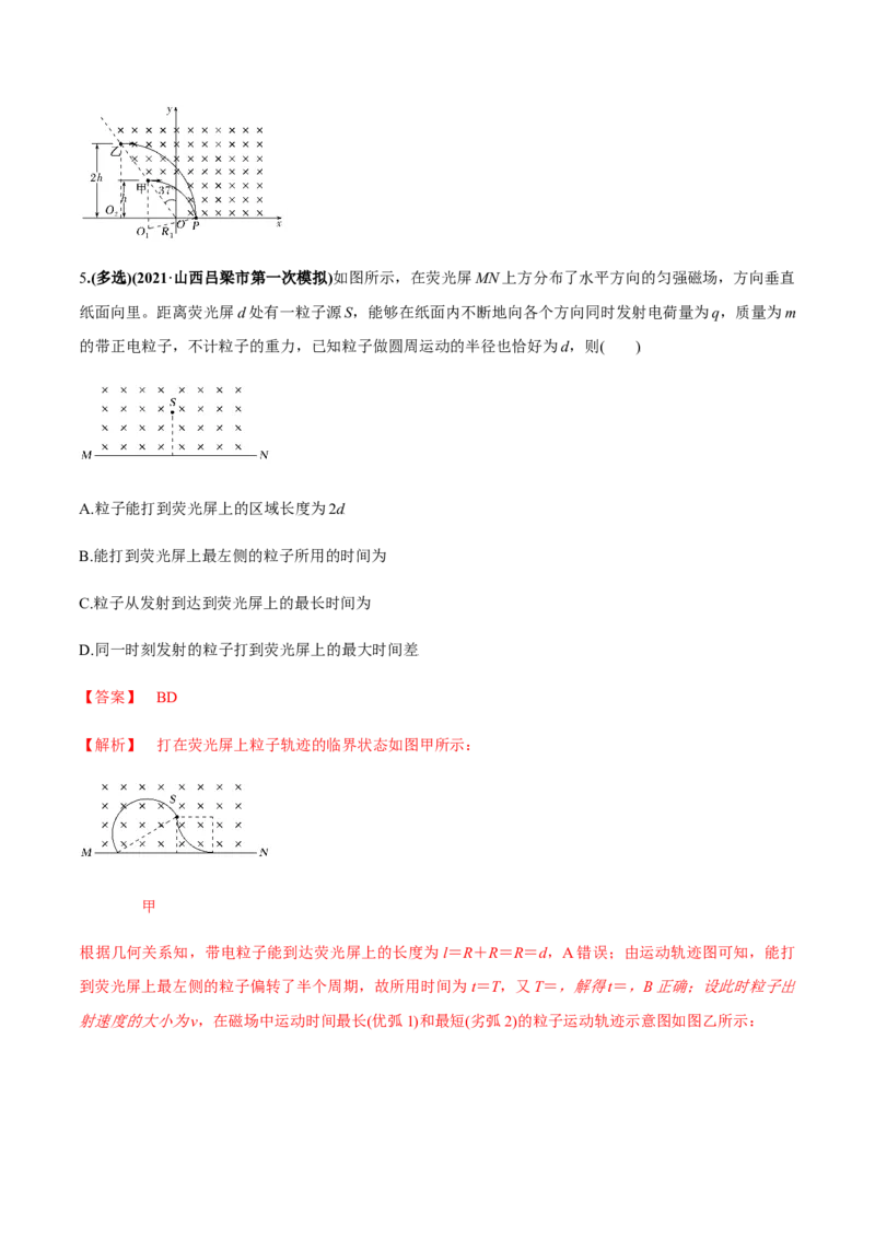 专题12.2带电粒子在磁场中的运动练解析版_新高考复习资料_2022年新高考复习资料_2022年高考物理一轮复习讲练测（新教材新高考）