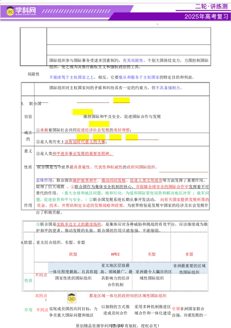 专题11国家与国际组织（讲义）（解析版）_42025年新高考资料_二轮复习_上好课2025年高考政治二轮复习讲练测（新高考通用）338376762