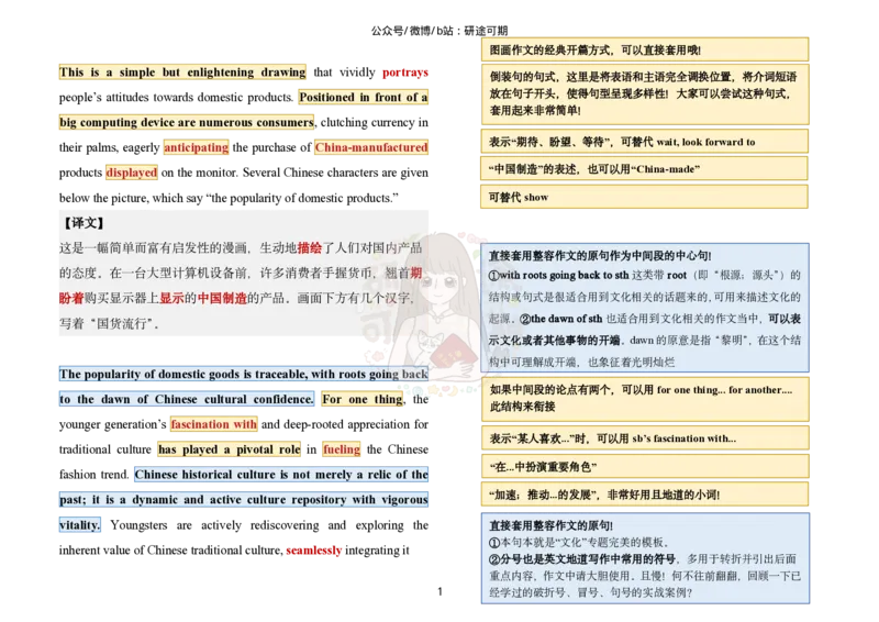 范文四：文化_考研英语真题（英一＋英二）_考研英语真题_考研英语一历年真题_25英语-万能作文模板_赠送：25年万能作文模板_沿途-整容作文_英语一完结