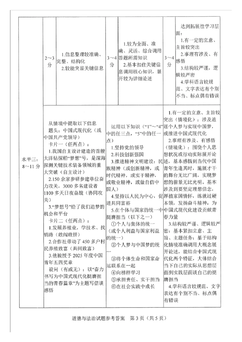 2025年广东省广州市中考道德与法治真题.答案解析_广州市中考真题_广州市中考政治（2008-2025）