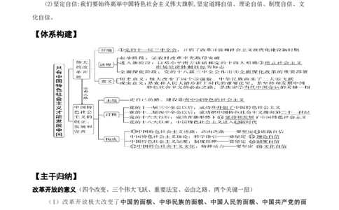 第三课+只有中国特色社会主义才能发展中国（学案）-一轮备课优选2025年高考政治一轮复习精品课件＋学案＋练习（统编版）_42025年新高考资料_一轮复习
