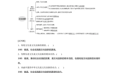 68第十单元文化传承与创新第25课　文化创新_通用版（老高考）复习资料_2023年复习资料_一轮+二轮_政治高三一轮复习系列_政治高三一轮复习系列《一轮复习讲义》（教师版）