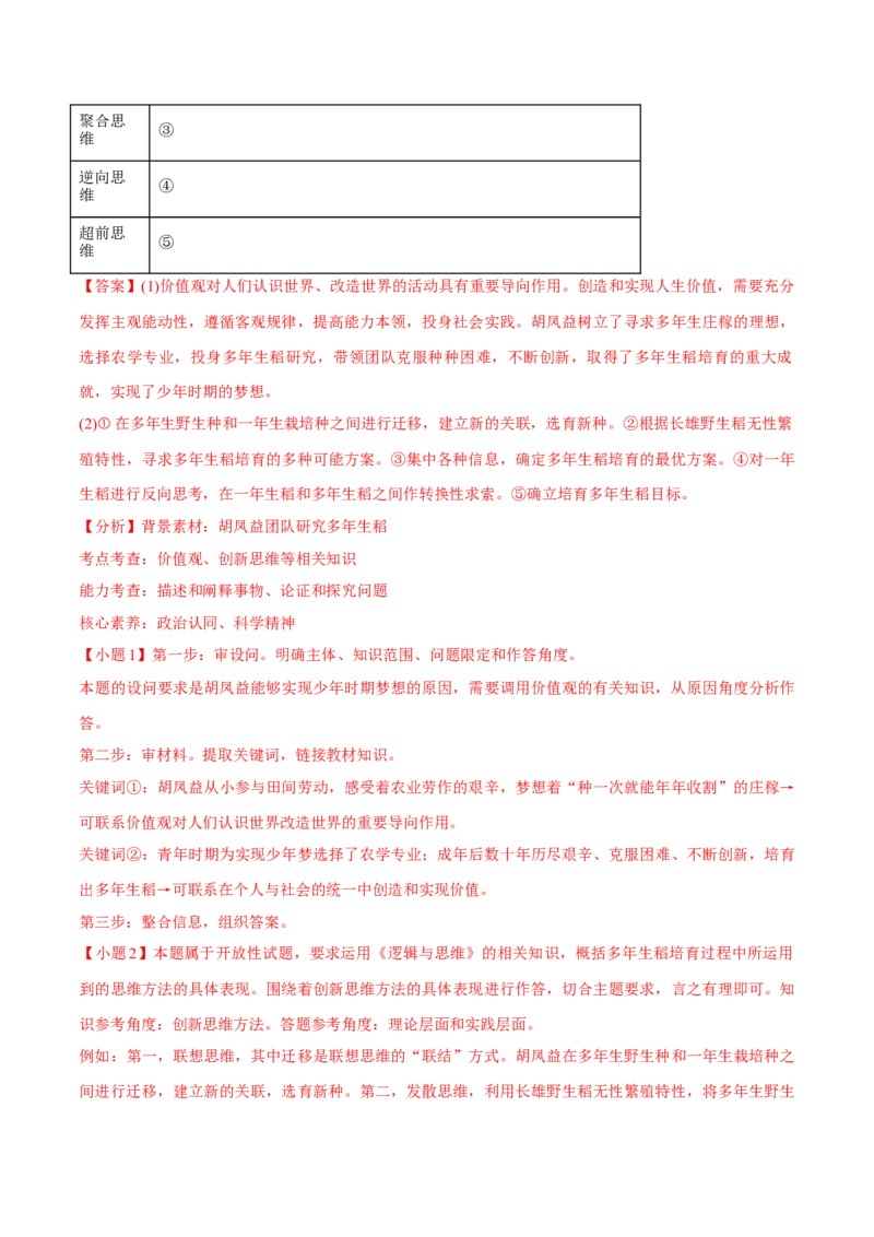 必刷题高考真题选择性必修3《逻辑与思维》（解析版）_42025年新高考资料_专项复习_2025年高考政治分册专项复习（新教材新高考）