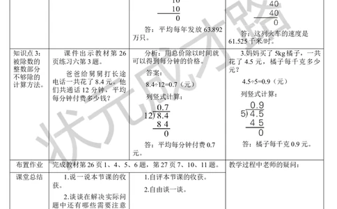 练习课(1-2)_1-6年级上册_数学5年级上册教学资源包_导学案新版_3小数除法