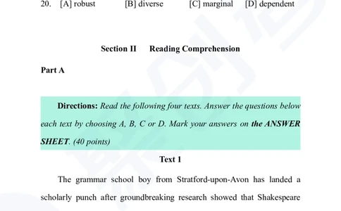 2025年全国硕士研究生招生考试英语（一）试题-完整版_2025考研英语真题和答案完整版_2025考研英语一真题及答案_版本二