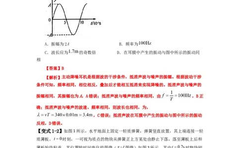 易错点08振动和波.（3大陷阱）-备战2024年高考物理考试易错题（解析版）docx_新高考复习资料_2024新高考复习资料_专项复习资料_备战2024年高考物理考试易错题（新高考专用）