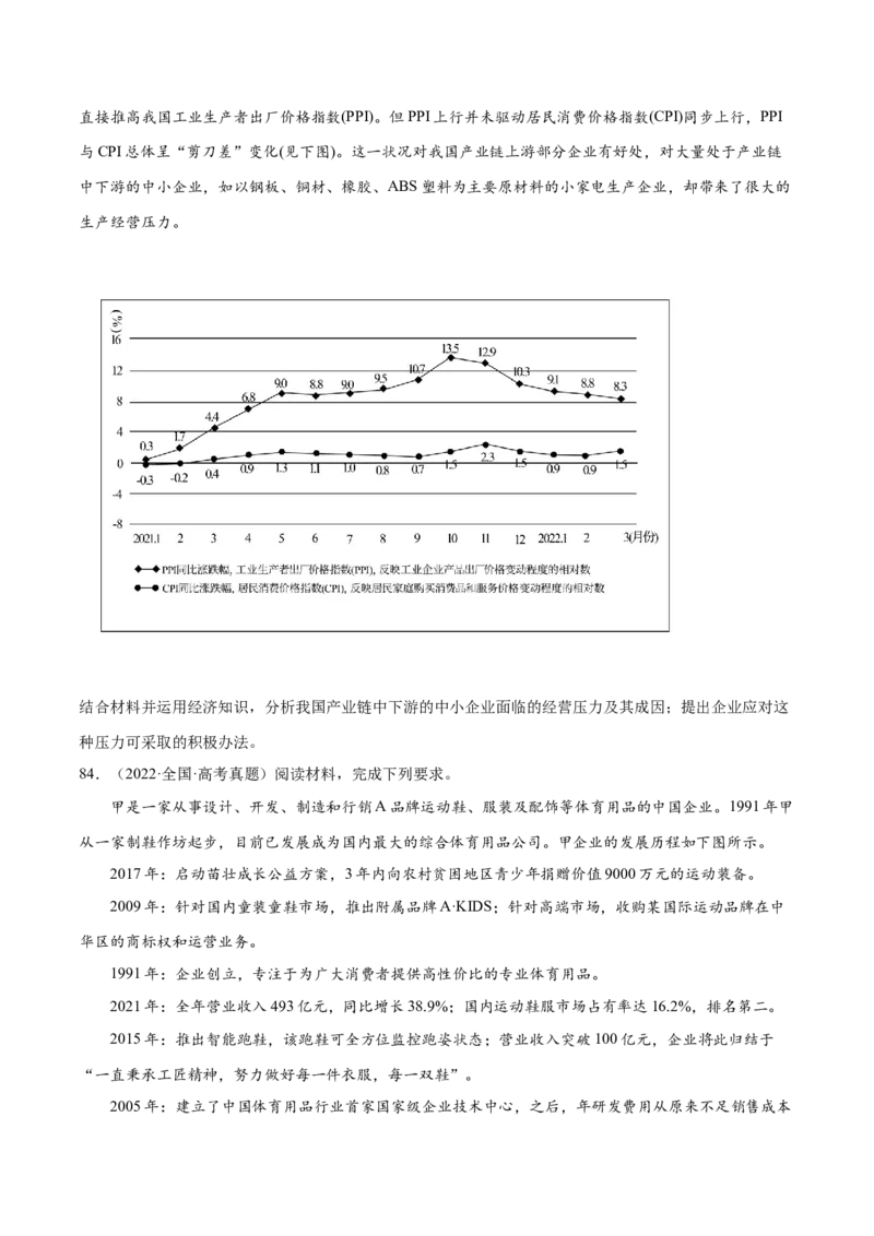 必刷题高考真题必修2《经济与社会》（原卷版）_42025年新高考资料_专项复习_2025年高考政治分册专项复习（新教材新高考）