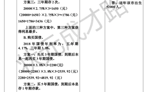 综合与实践生活与百分数（导学案）_1-6年级下册_R6数下新插图版_R6数下教案+学案_导学案_第2单元百分数（二）