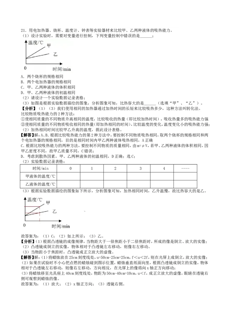 2019年湖南省益阳市中考物理真题及答案_4.2015-2025年中考物理_2.物理中考真题2015-2024年_地区卷_湖南省_益阳物理17-22