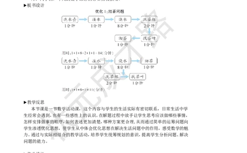第1课时优化1：沏茶问题_1-6年级上册_数学4年级上册教学资源包_名师教学设计新版_8数学广角&mdash;&mdash;优化