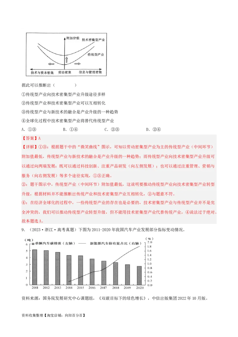 专题04发展社会主义市场经济-学易金卷：五年（2019-2023）高考政治真题分项汇编（解析版）_通用版（老高考）复习资料_2024年复习资料