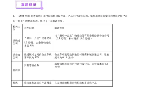 专题三生产资料所有制与经济体制（讲义）（解析版）_42025年新高考资料_二轮复习_上好课2025年高考政治二轮复习讲练测（新高考通用）338376762