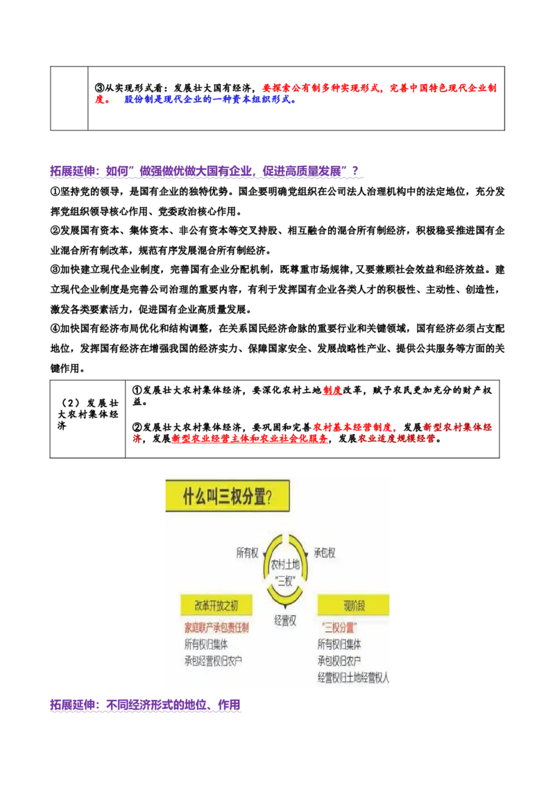 专题三生产资料所有制与经济体制（讲义）（解析版）_42025年新高考资料_二轮复习_上好课2025年高考政治二轮复习讲练测（新高考通用）338376762
