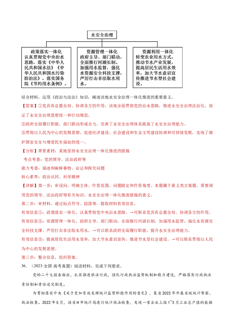 专题05中国的领导（练习）（解析版）_42025年新高考资料_二轮复习_上好课2025年高考政治二轮复习讲练测（新高考通用）338376762