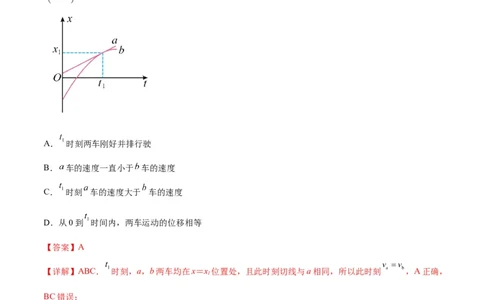 阶段性检测《直线运动》（解析版）_新高考复习资料_2024新高考复习资料_一轮复习资料_完2024年高考物理一轮复习考点通关卷（新高考通用）_阶段性检测_力学部分