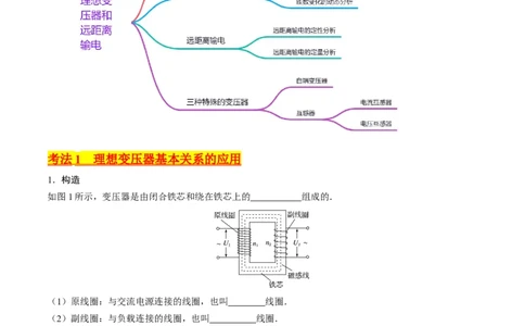 考点54理想变压器和远距离输电（核心考点精讲+分层精练)原卷版_新高考复习资料_2024新高考复习资料_一轮复习资料_完备战2024年高考物理一轮复习考点帮（新高考专用）