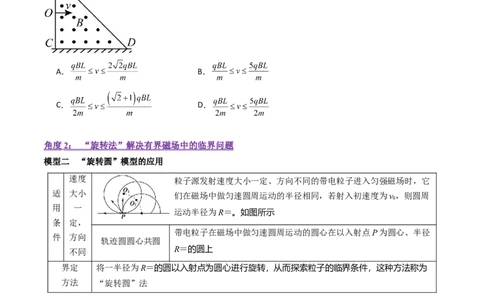 考点47带电粒子在匀强磁场中运动的临界、极值和多解问题（核心考点精讲+分层精练）原卷版_新高考复习资料_2024新高考复习资料_一轮复习资料