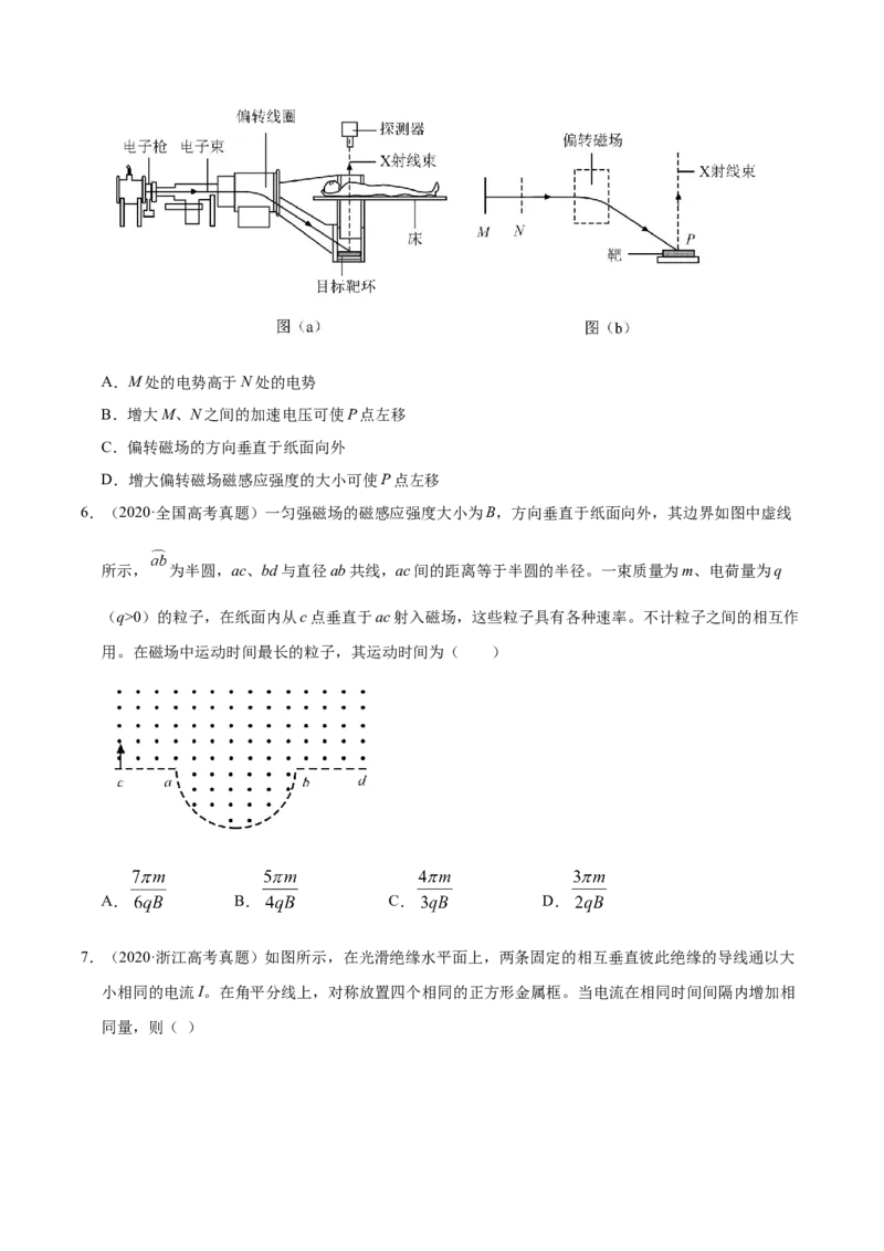 解密10磁场（原卷版）-高频考点解密2021年高考物理二轮复习讲义+分层训练_新高考复习资料_2021年新高考资料_高频考点解密2021年高考物理二轮复习讲义+分层训练