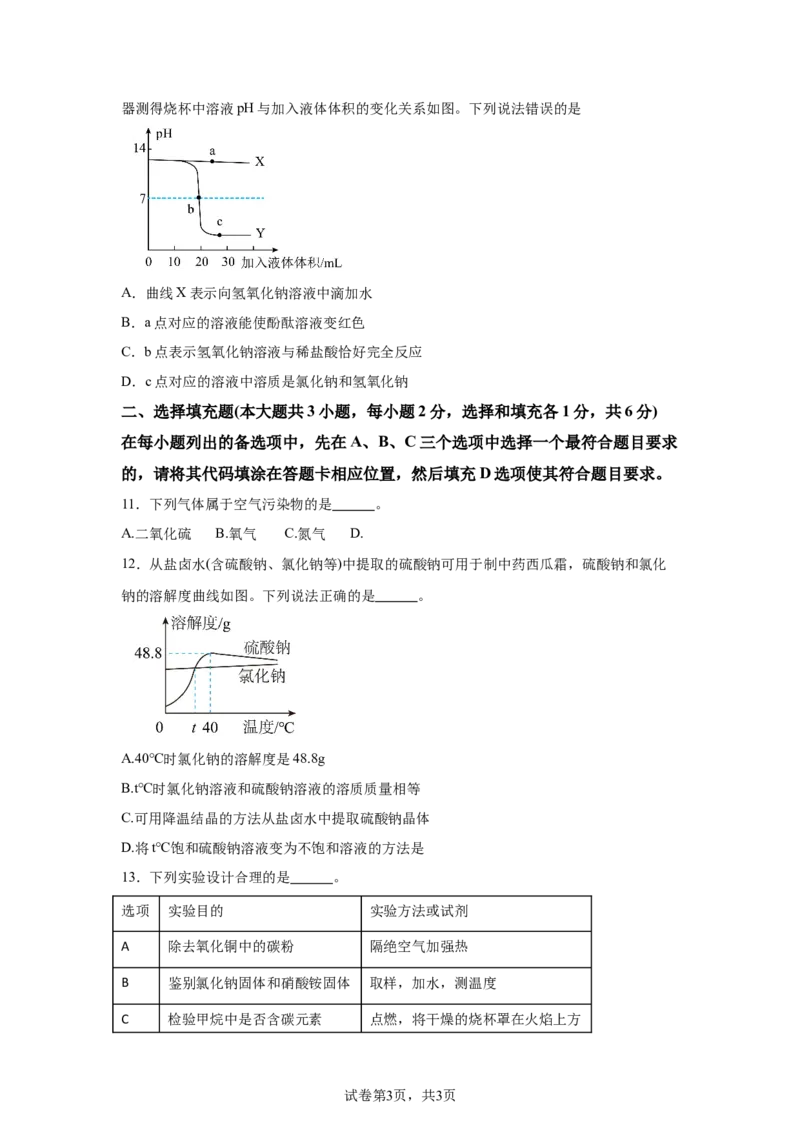 2025年江西省中考化学真题_5.2015-2025年中考化学_5.2025各省市化学_江西