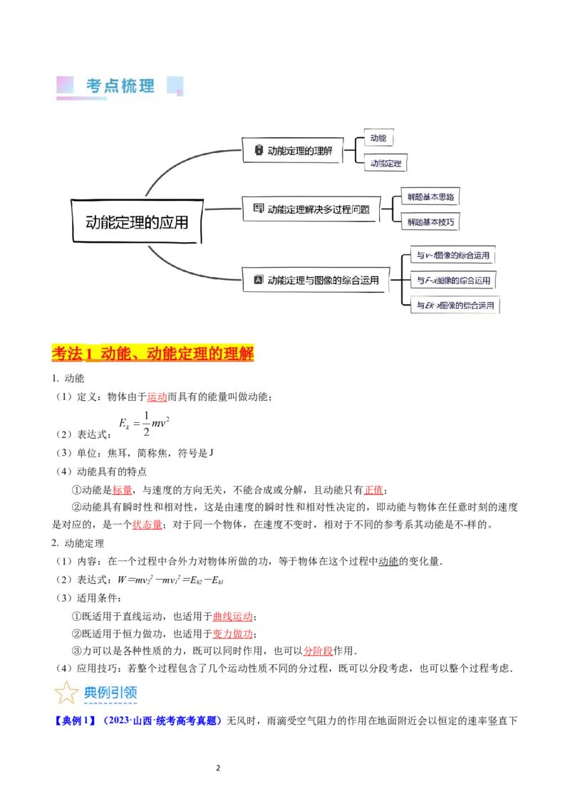 考点22动能定理及其应用（核心考点精讲精练）-备战2024年高考物理一轮复习考点帮（新高考专用）（解析版）_新高考复习资料_2024新高考复习资料_一轮复习资料