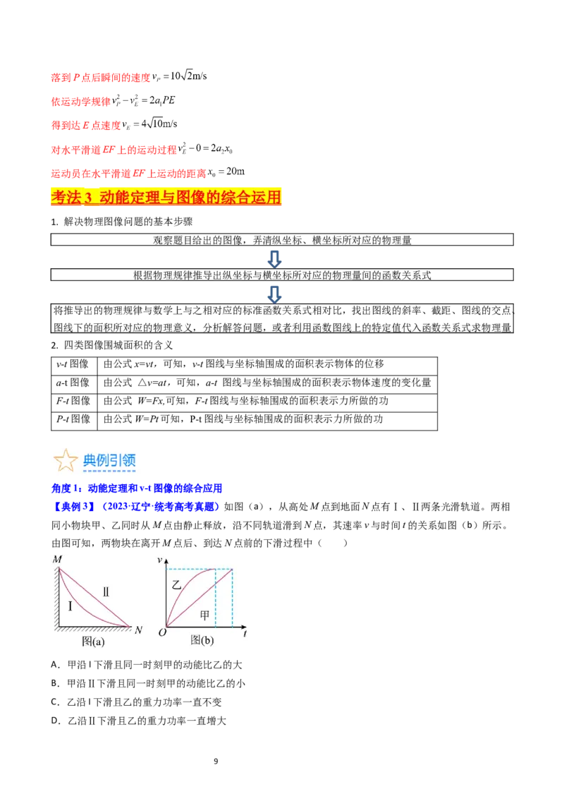 考点22动能定理及其应用（核心考点精讲精练）-备战2024年高考物理一轮复习考点帮（新高考专用）（解析版）_新高考复习资料_2024新高考复习资料_一轮复习资料