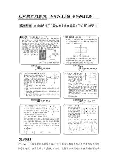 选修3-2第十章从教材走向高考_新高考复习资料_2022年新高考复习资料_高考物理2022年一轮复习各版本_1.2022年高考物理一轮复习全国通用版_2022年高考物理一轮复习讲义（全国版）
