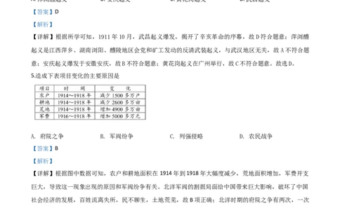 精品解析：海南省2020年中考历史试题（解析版）_6.2015-2025年中考历史_2.历史中考真题2015-2024年_2020历史真题79份_2020年中考真题精品解析历史（海南卷）精编word版