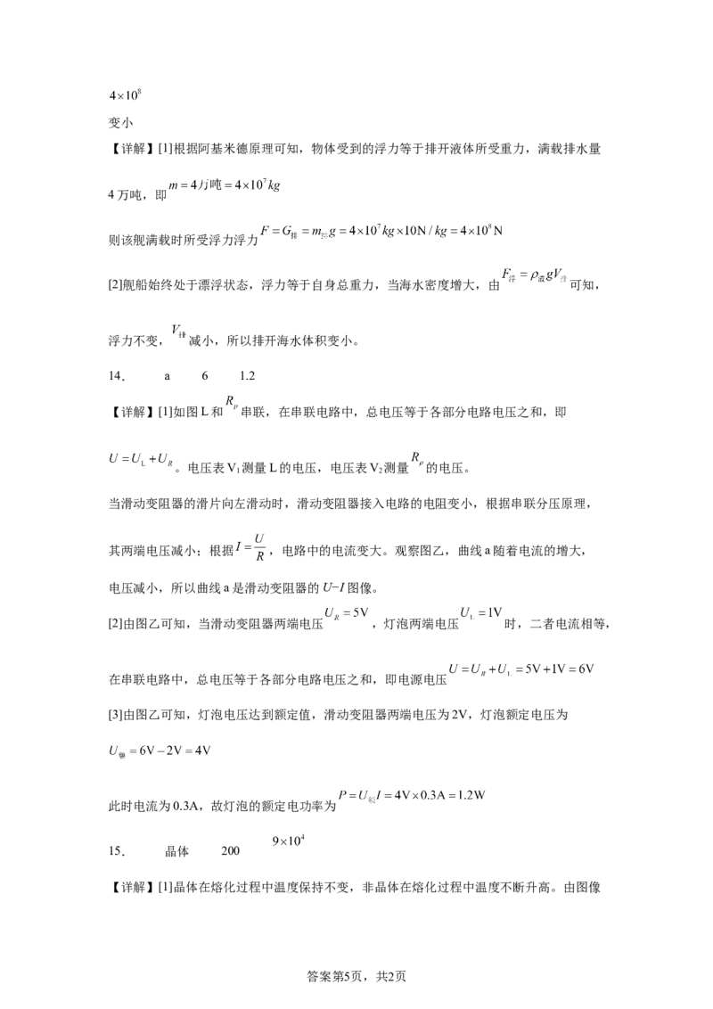 2025年四川省遂宁市中考理综物理试题_4.2015-2025年中考物理_4.2025各省市物理_四川
