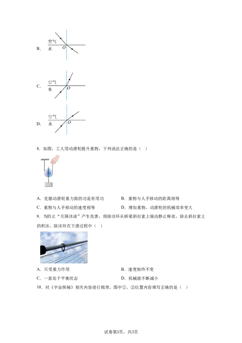 2025年江苏省扬州市中考物理试题_4.2015-2025年中考物理_4.2025各省市物理_江苏
