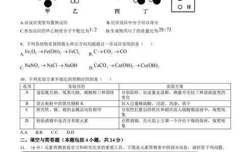 2025年甘肃省武威市、嘉峪关市、临夏州中考化学真题_5.2015-2025年中考化学_5.2025各省市化学_甘肃