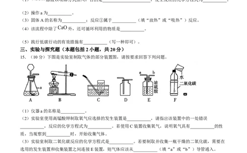 2025年甘肃省武威市、嘉峪关市、临夏州中考化学真题_5.2015-2025年中考化学_5.2025各省市化学_甘肃