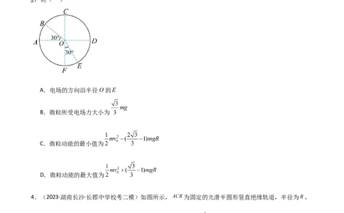 考点巩固卷58带电粒子在等效复合场中的运动（原卷版）_新高考复习资料_2024新高考复习资料_一轮复习资料_完2024年高考物理一轮复习考点通关卷（新高考通用）_考点巩固卷_电磁部分